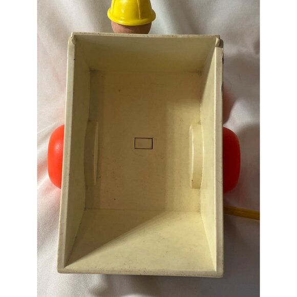 1970 Fisher Price Jiffy Dump Truck 156 Squeeze Bulb Pull Toy VTG - Picture 15 of 16